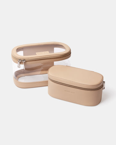 Inglot Set 2 pochette trucchi beige