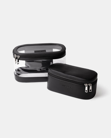 Inglot Set 2 pochette trucchi nere