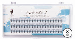 "SUPER NATURAL" tuft eyelashes without knots 0.07-C-8MM 