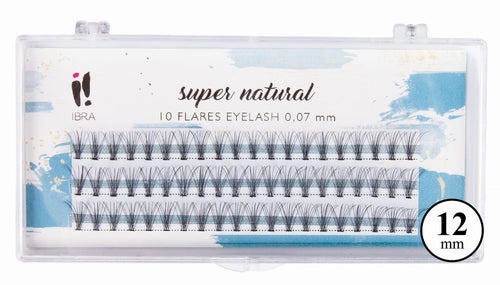 "SUPER NATURAL" tuft eyelashes without knots 0.07-C-12MM