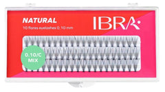 "NATURAL" tuft eyelashes without knots 0.10-C-10MM 