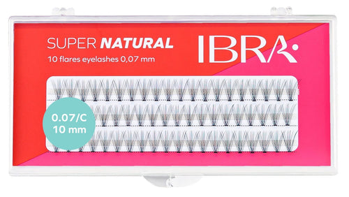 "SUPER NATURAL" tuft eyelashes without knots 0.07-C-10MM 